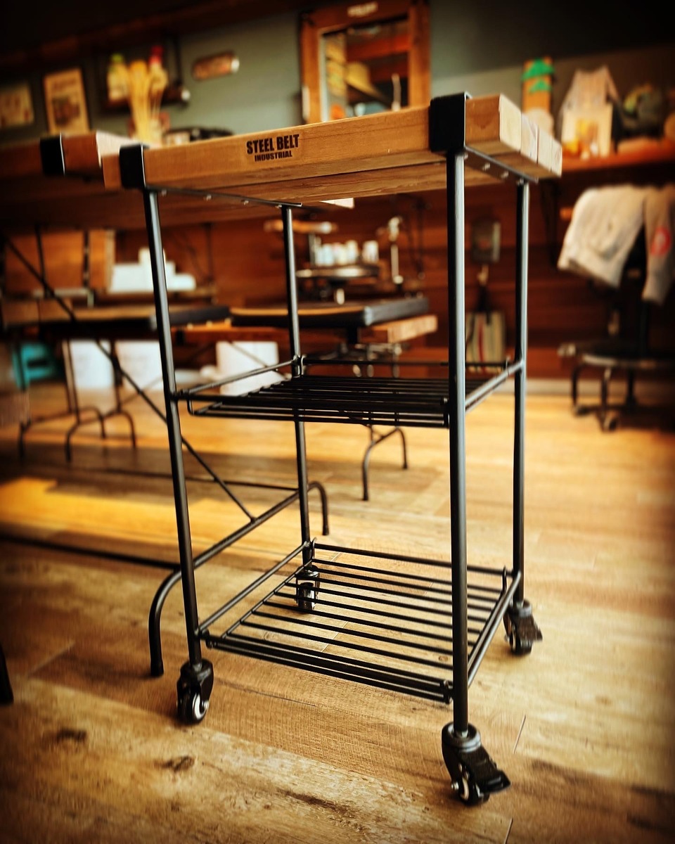 楽天市場】キッチンワゴン サイドテーブル ウォールナット ウッド