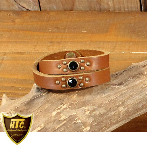 楽天市場】エイチティーシー HTC スタッズ ＆ ストーン 二連 レザー