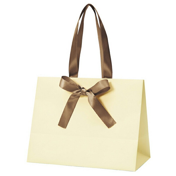 楽天市場】【10枚入り】手提げ紙袋 ノブレス クリーム M 23×12×18cm