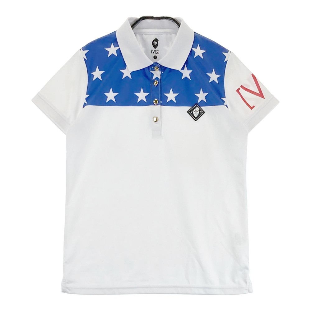 楽天市場】V12 ヴィトゥエルヴ 半袖ポロシャツ 星柄 ホワイト系 1