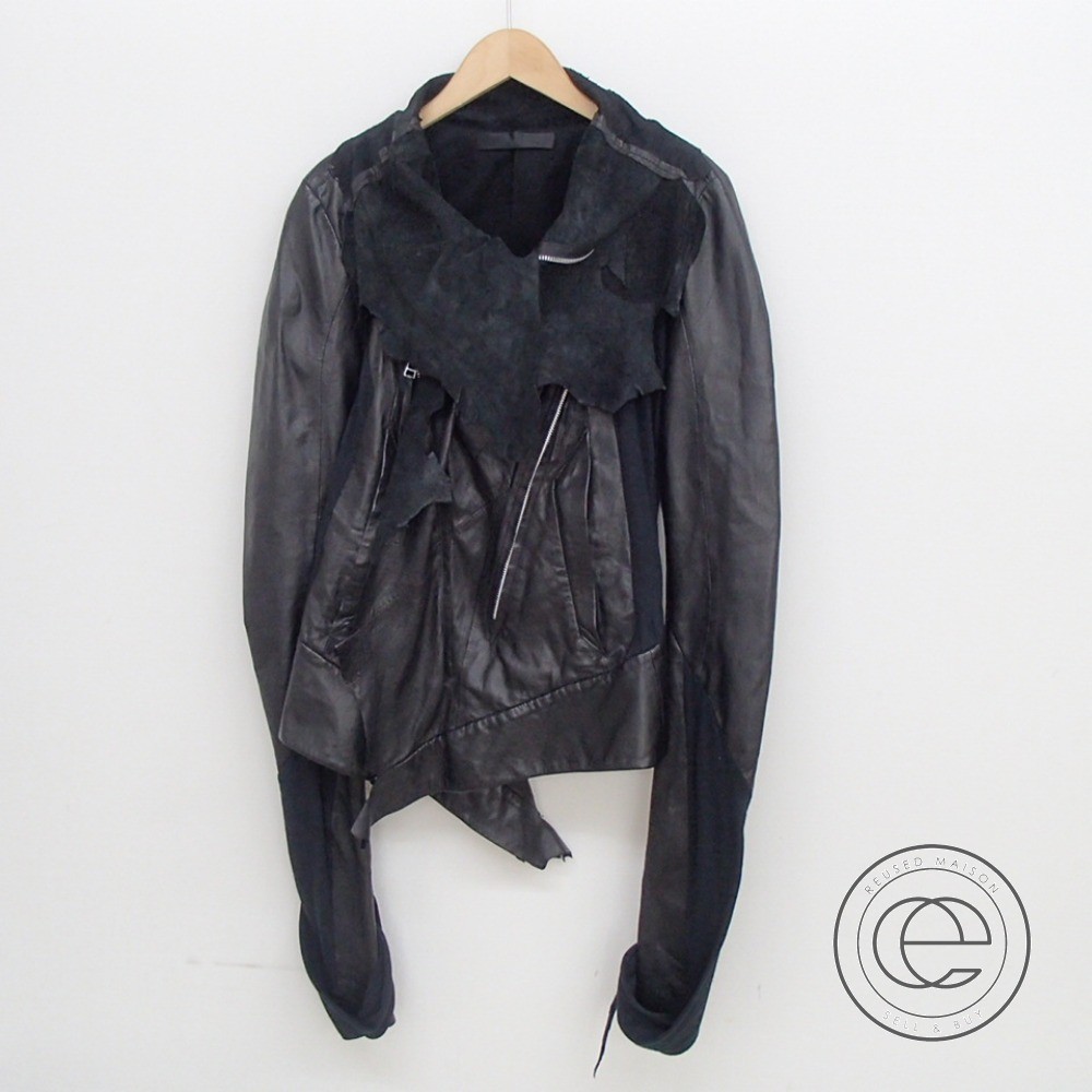 楽天市場】EKAM【エカム】 ブラック ジャージー切替 変形 レザー