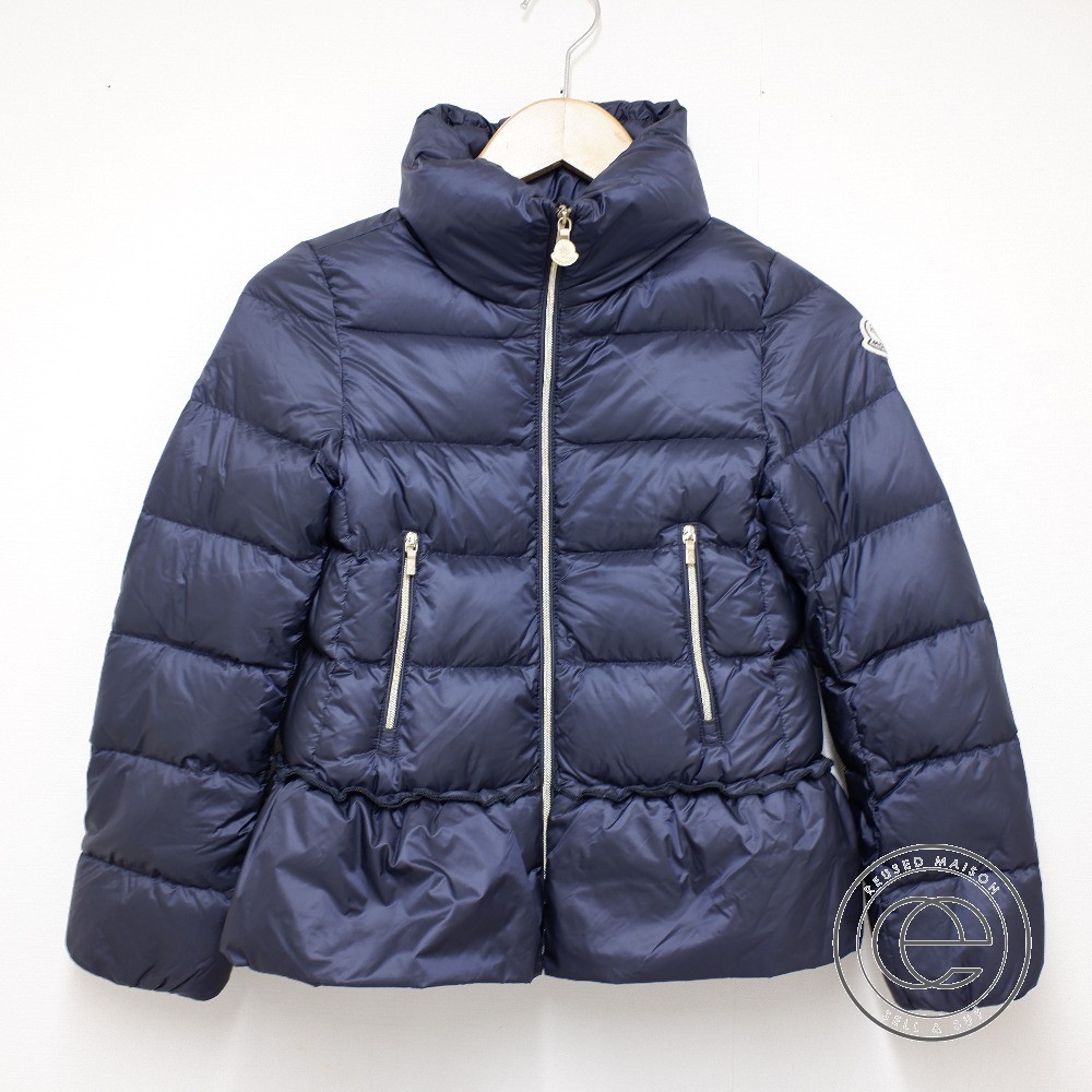 MONCLER フリル付きダウンジャケット ネイビー