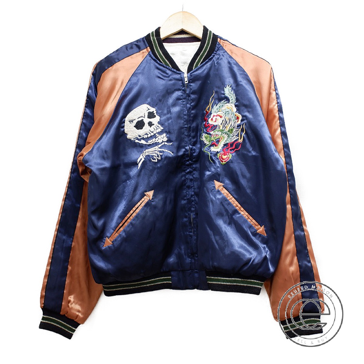 楽天市場】TAYLOR TOYO テーラー東洋 TT10841 サテン 髑髏x龍/虎x龍