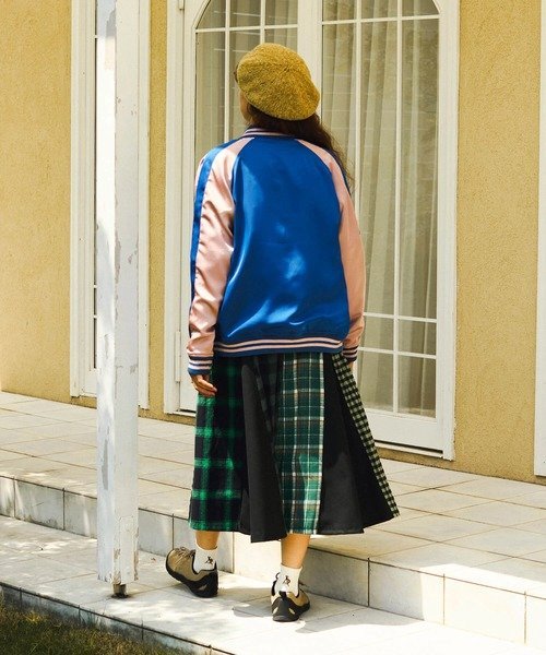 go slow caravan｜エステルサテンリバーシブルスーベニアJKT (MENS