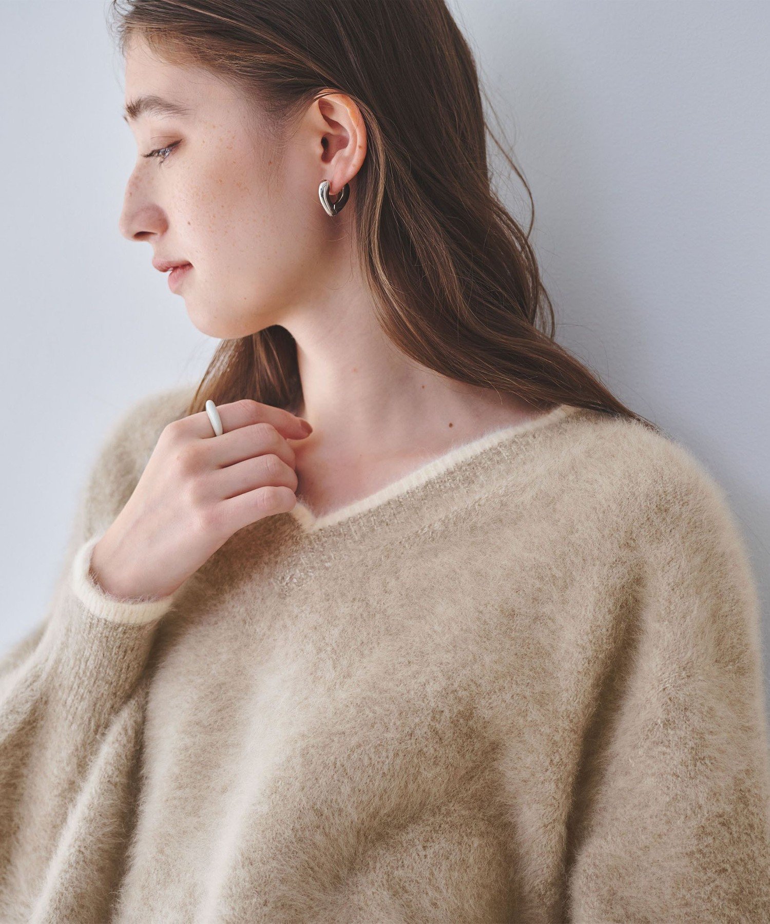 UNITED ARROWS｜フォックスカシミヤ Vネック ニット | Rakuten Fashion