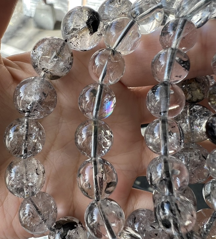 天然石ブレスレット10本まとめ売り(虹入りハーキマーおすすめ) 天然石