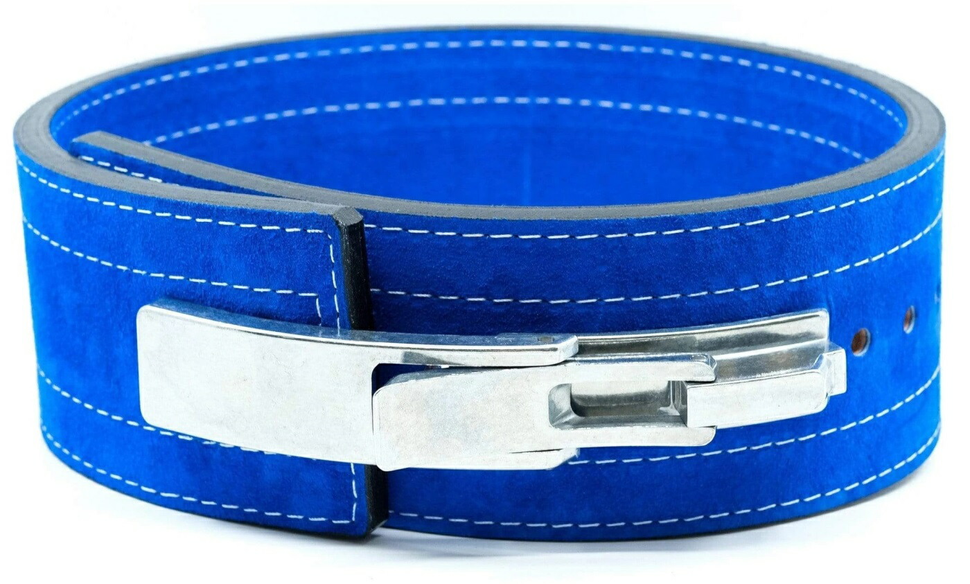 INZER（インザー）パワーベルト レバーアクション ブルー 前面ワイド