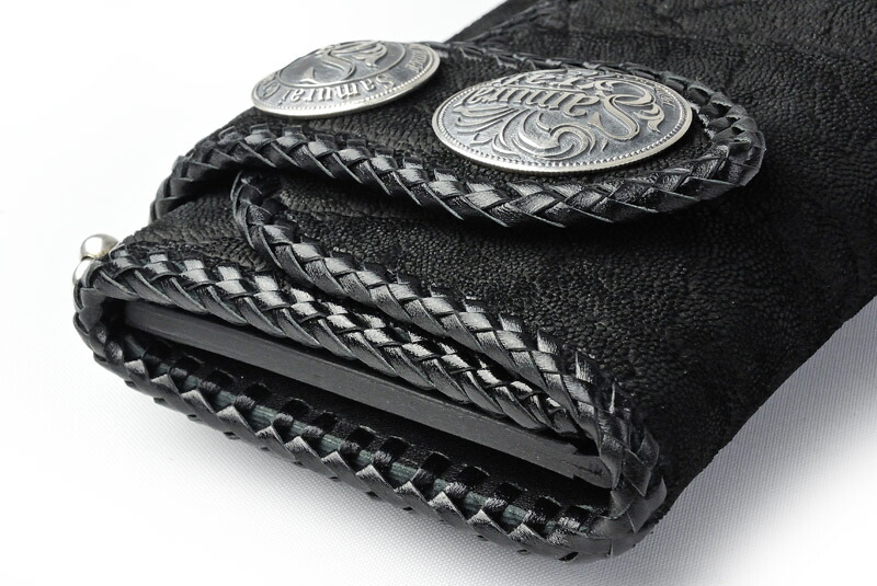 楽天市場】【サムライクラフト】 三つ折りロングウォレット カード16枚