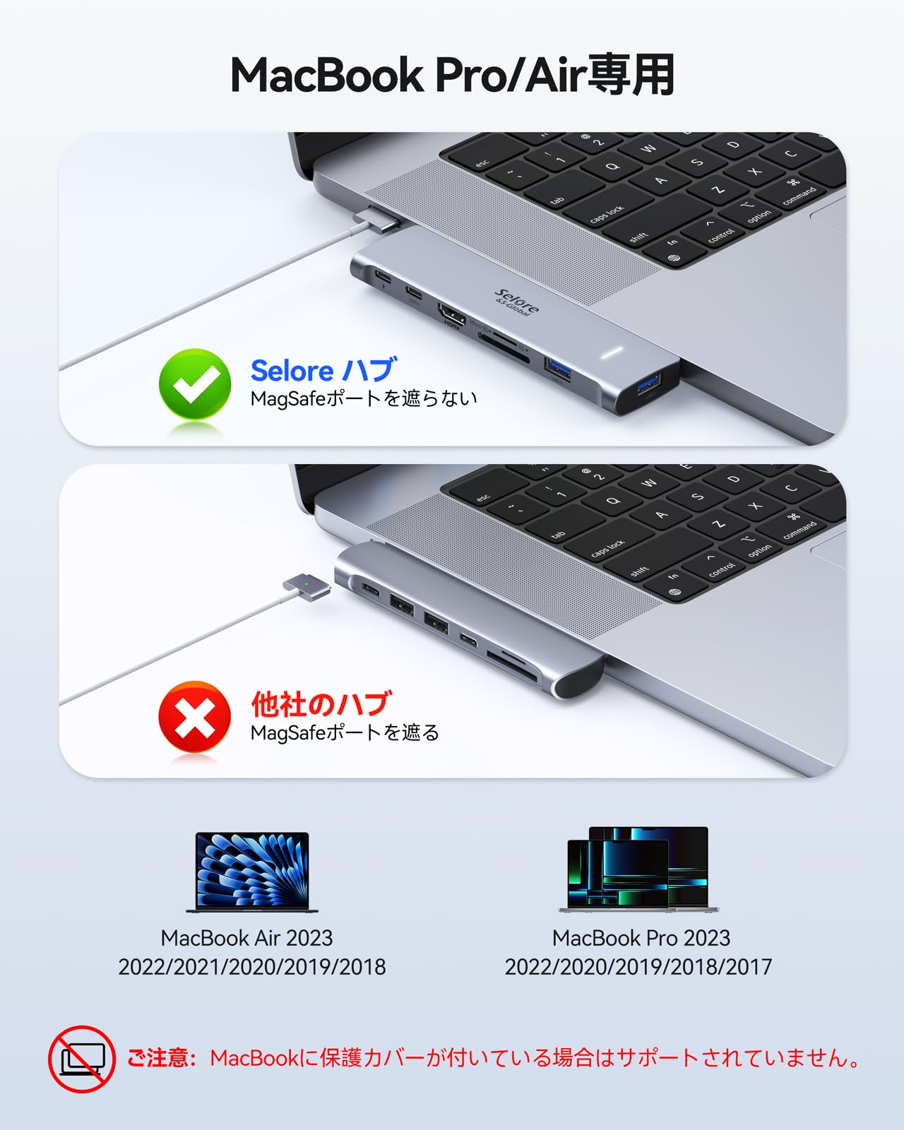 楽天市場】MacBook Air ハブ macbook ハブ mac ハブ 7in2 Macbook Pro