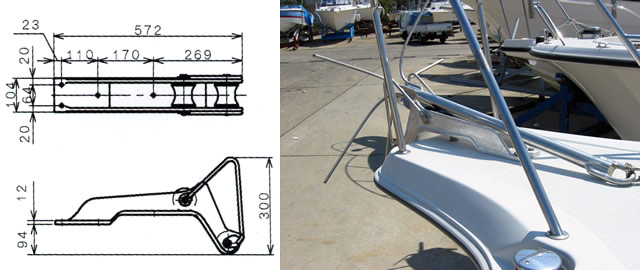 楽天市場】2段ローラー LW-70（SUSガイド付） アンカーローラー : せん