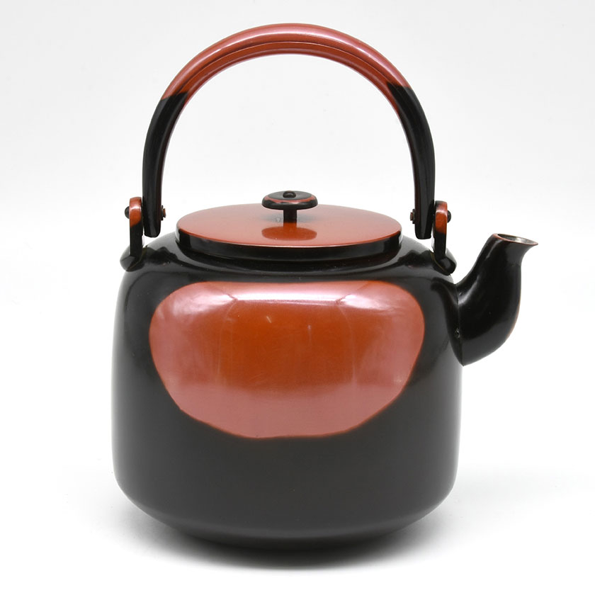 イ690 水注『山本閑浄造『腰黒水注 共箱』急須 薬缶 茶道具 イ690 水注