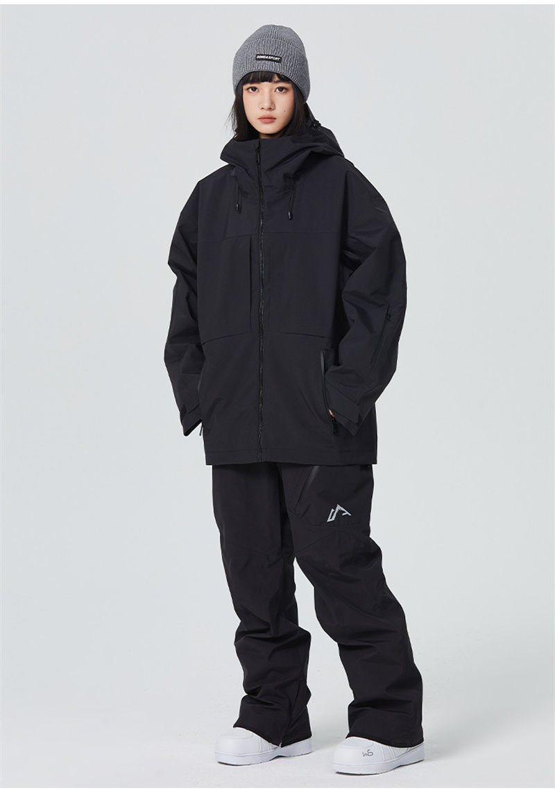 楽天市場】送料無料 スノーボードウェア 上下セット セットアップ 無地