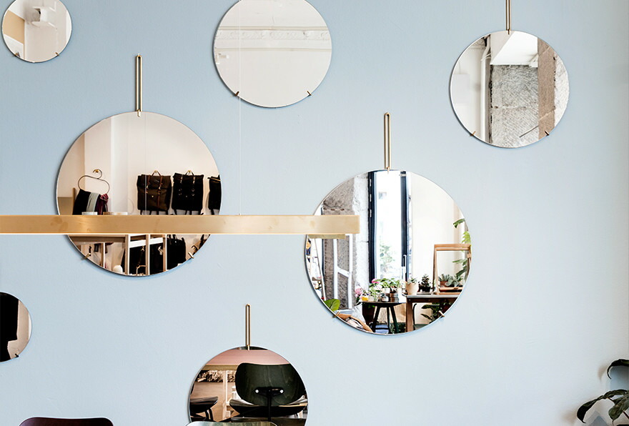 楽天市場】MOEBE ムーベ WALL MIRROR 直径50cm ウォールミラー 鏡 丸型