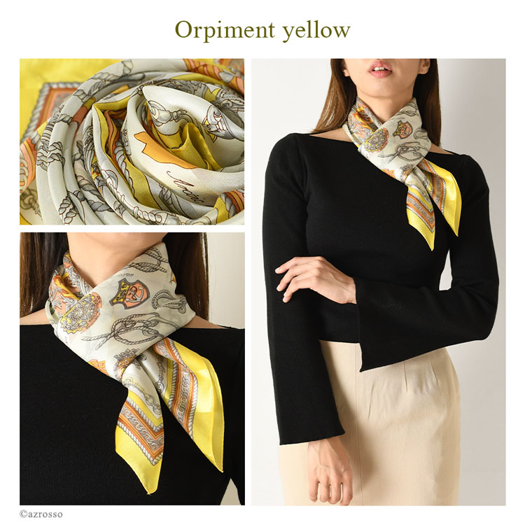 楽天市場】スカーフ シルク 大判 正方形 90 シルク100 日本製 横浜