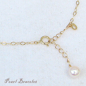 楽天市場】ブレスレット パール 本真珠 イエローゴールド k10 10k 10金