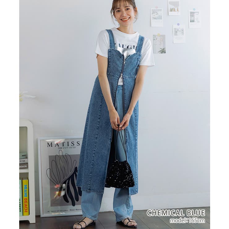 楽天市場】Growing Rich デニムWジップジャンパースカート ケミカル