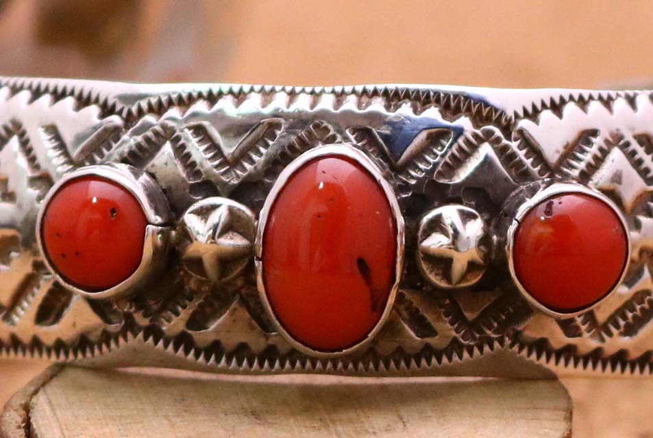 楽天市場】インディアンジュエリー ナバホ族 T.JON コーラル スタンプ