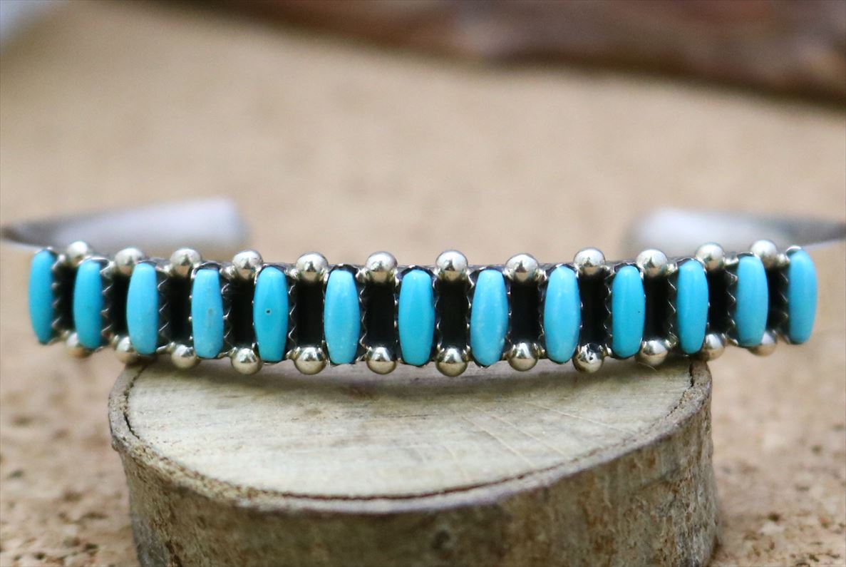 楽天市場】インディアンジュエリー ズニ族 ターコイズ バングル