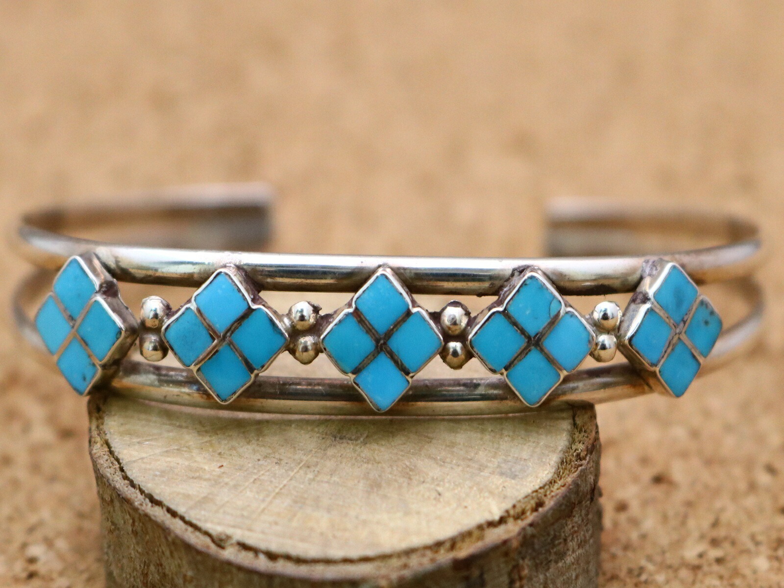 楽天市場】インディアンジュエリー ズニ族 ターコイズ バングル