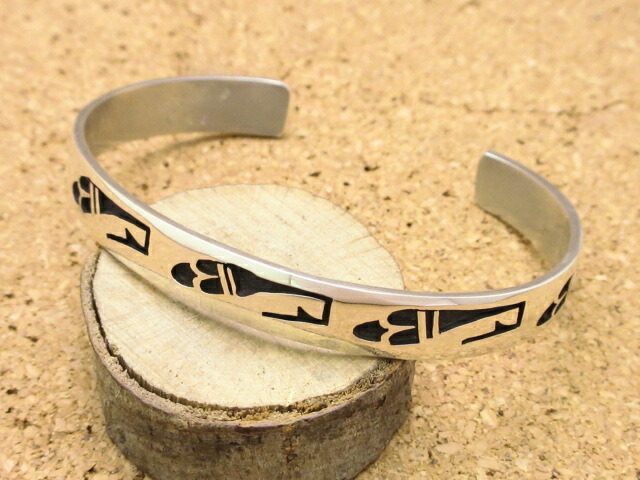 nn ●HOPI・ホピ族ココペリ●ターコイズ●シルバーバングル●ビンテージ nn 様専用○HOPI・ホピ族ココペリ○ターコイズ○シルバーバングル