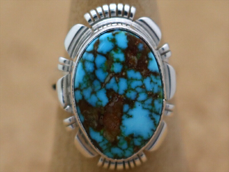 楽天市場】インディアンジュエリー ナバホ族 ブルー ターコイズ リング