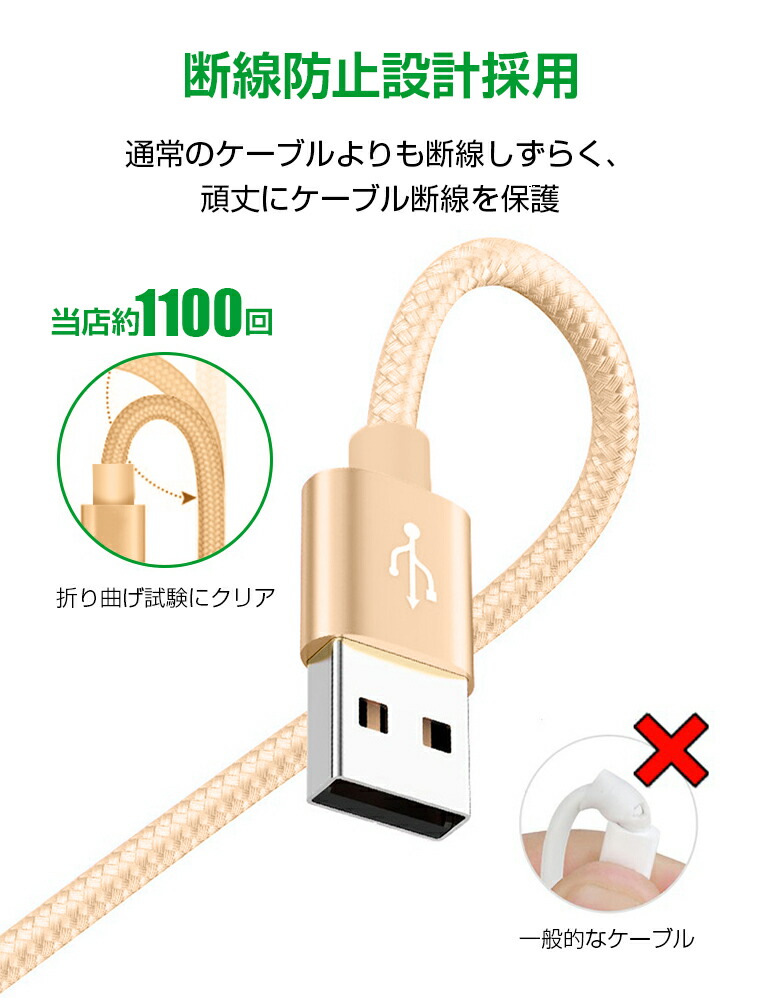 楽天市場】【楽天4位】【1m+1m+2m】 iPhone14 Pro Max 充電 ケーブル