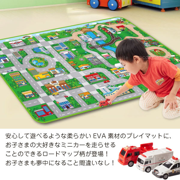 楽天市場】プレイマット 道路 / ジャンボプレイマット 120×175cm : 住