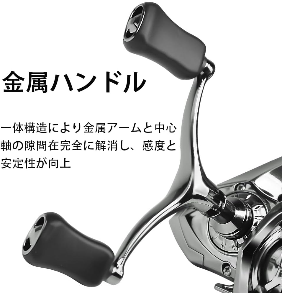 楽天市場】スピニングリール 左右交換ハンドル 軽量 遠投用 穴釣り