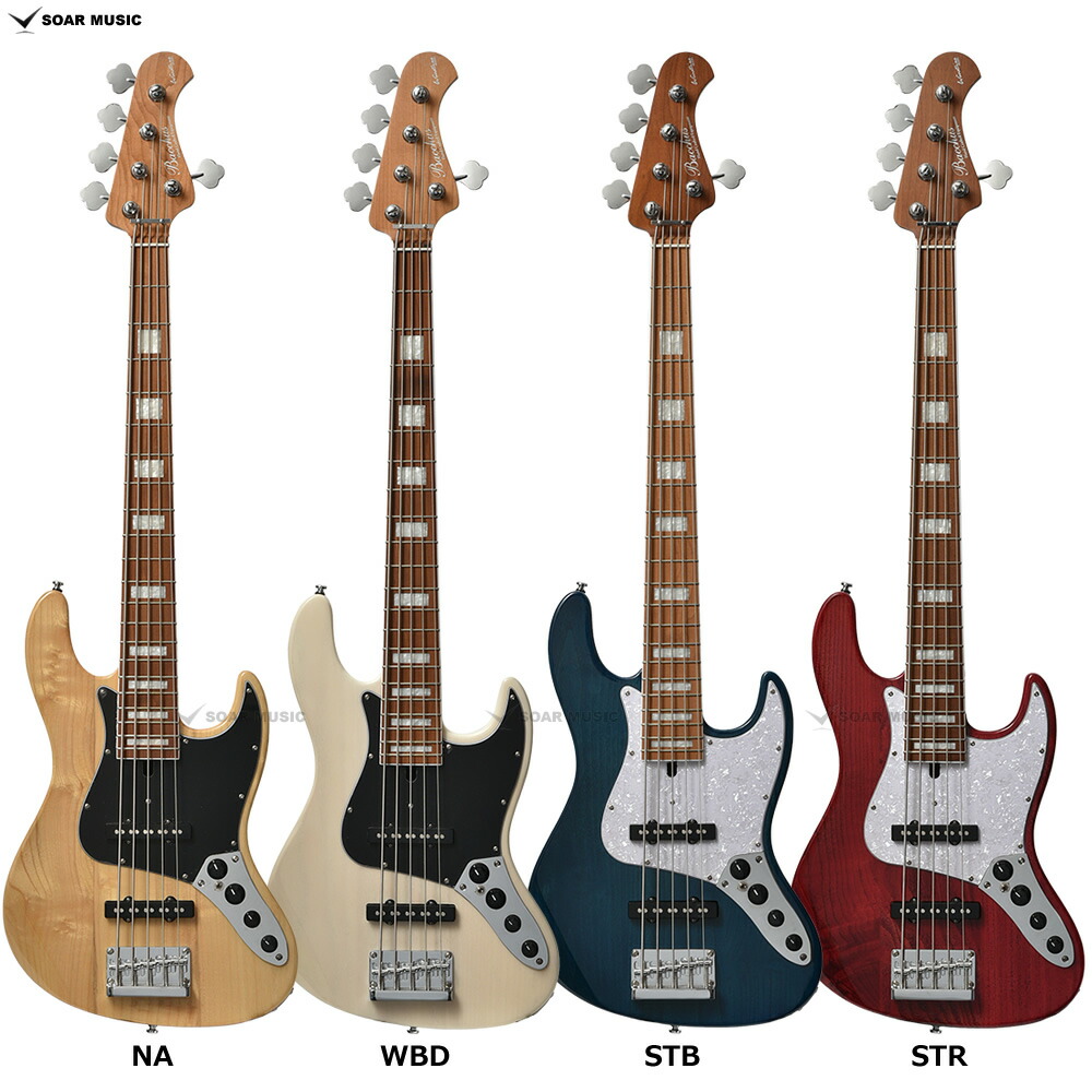 楽天市場】Bacchus バッカス アクティブ 5弦ベース WL5-ASH33-AC RSM/M