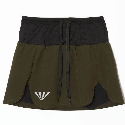 JINGER】ランニングプリーツスカート カーキ Mサイズ JINGER