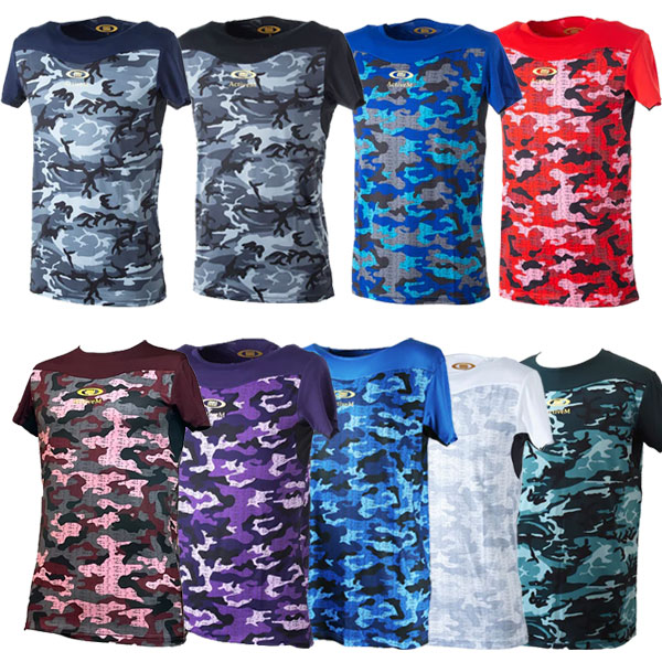 楽天市場】アクティブーム 半袖インナー カモ柄 アンダーシャツ