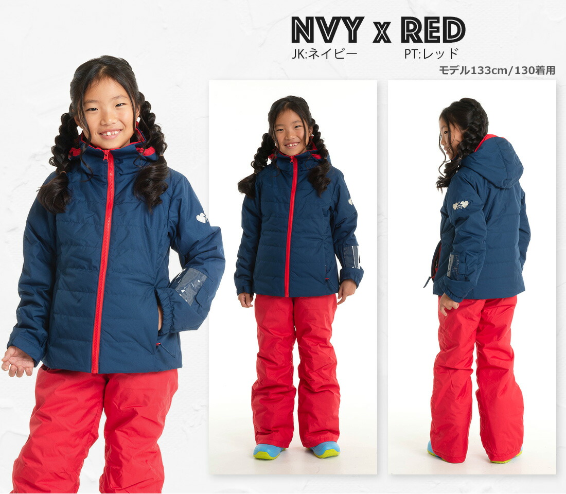 楽天市場】スキーウェア キッズ 上下セット ガールズ ジュニア スノー