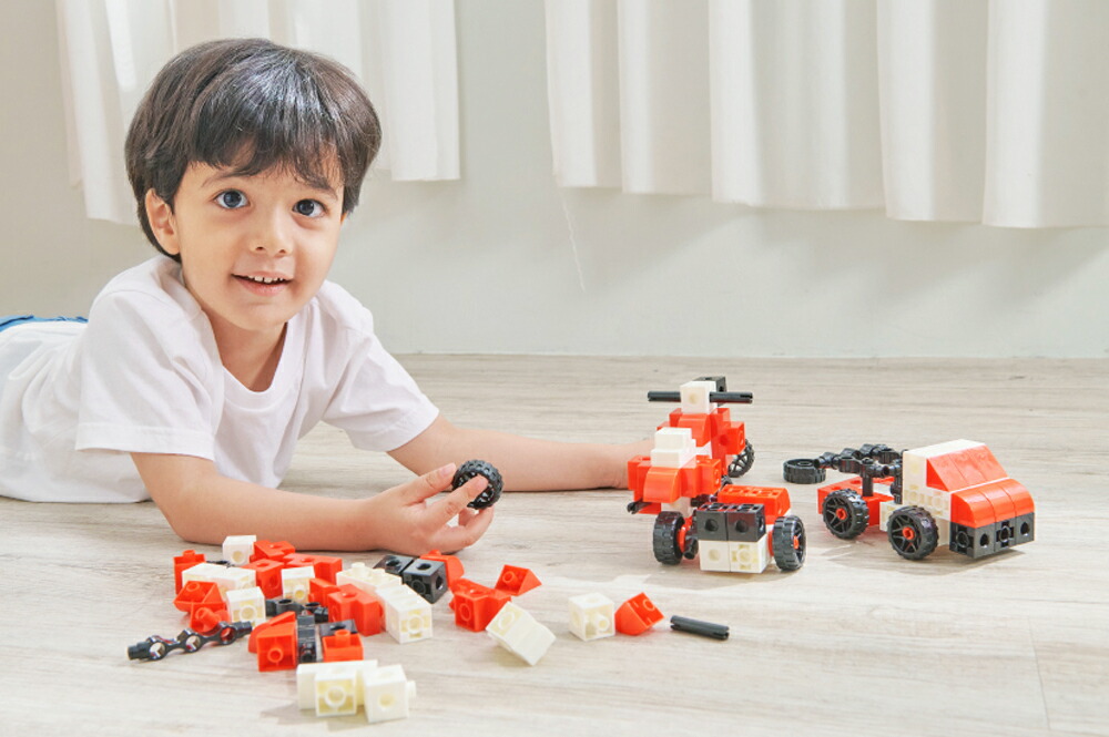 楽天市場】陸上交通 ブロックセット 70ピース おもちゃ プラスチック 3