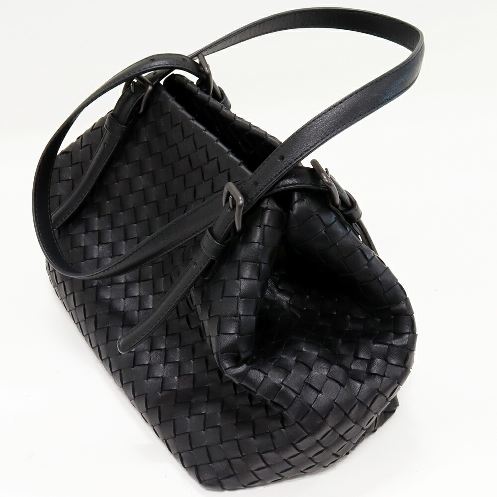 楽天市場】ボッテガヴェネタ トートバッグ イントレチャート カーフ 黒