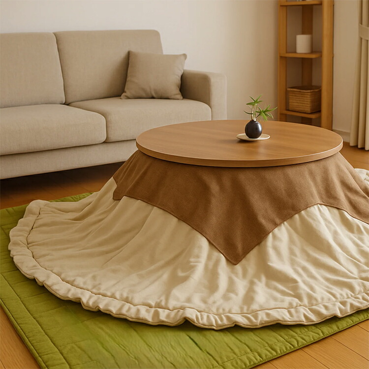 楽天市場】【丸型こたつに】 こたつ掛け布団 円形 洛中高岡屋 【日本製