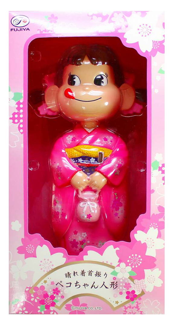楽天市場】晴れ着 首振り ペコちゃん人形【新品同様品】不二家 ペコ