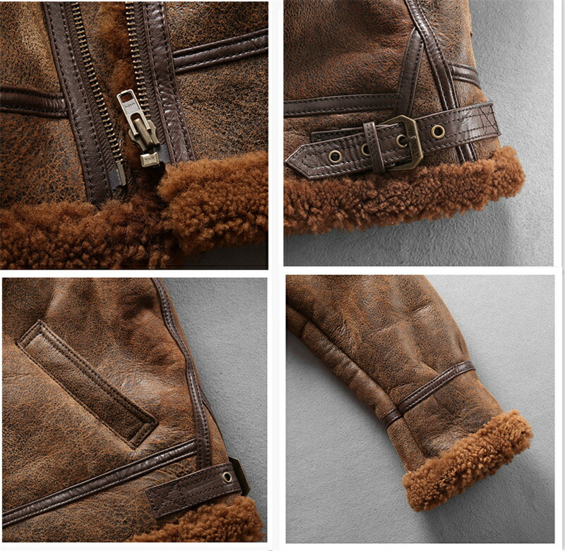 楽天市場】B-3ムートンジャケット ムート B3 フライトジャケット 革