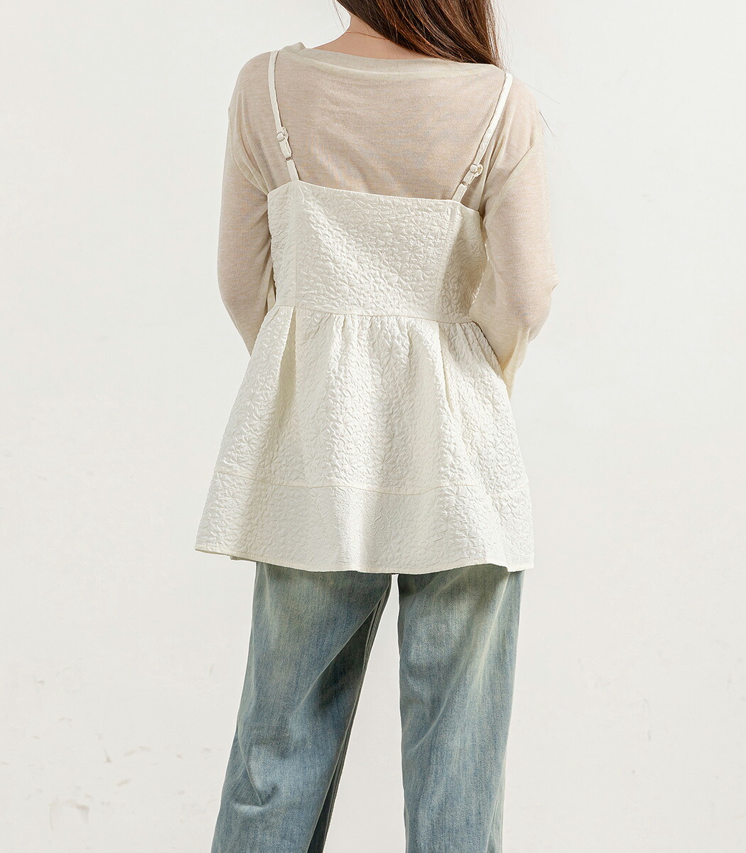 楽天市場】ジャガードのふんわりフローティング「春夏スタイルをアップ