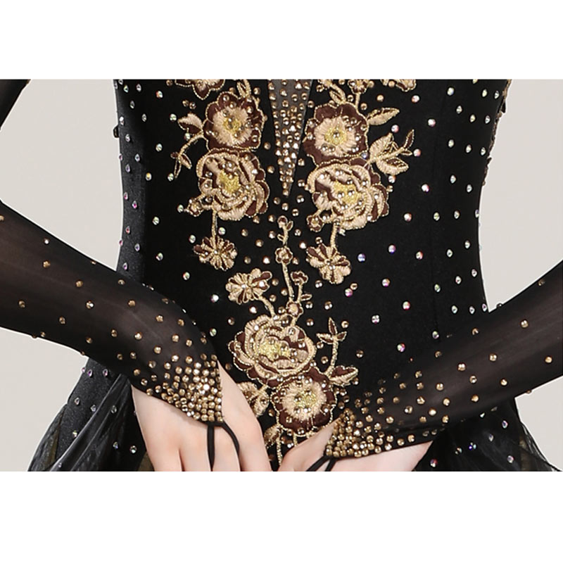 楽天市場】社交ダンス衣装 ワンピース モダンドレス 社交ダンス 黒