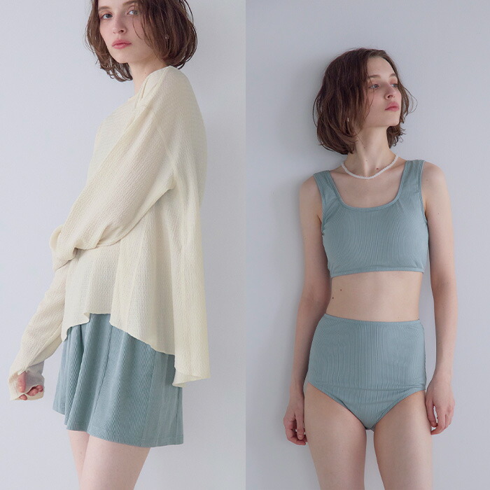 楽天市場】4点セット/ヘムラインラッシュガード×ビキニ/水着【SEADRESS