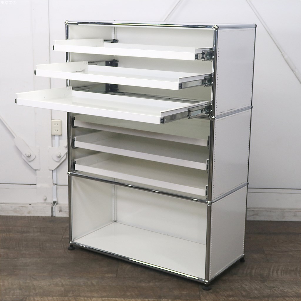 楽天市場】USMハラー 小物収納・マップケース 3段1列 ピュアホワイト