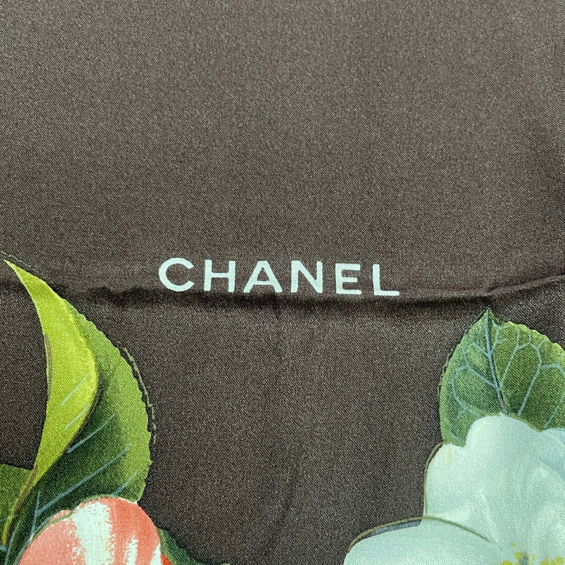 楽天市場】極美品 CHANEL シャネル シルク スカーフ 花柄 ブラワン