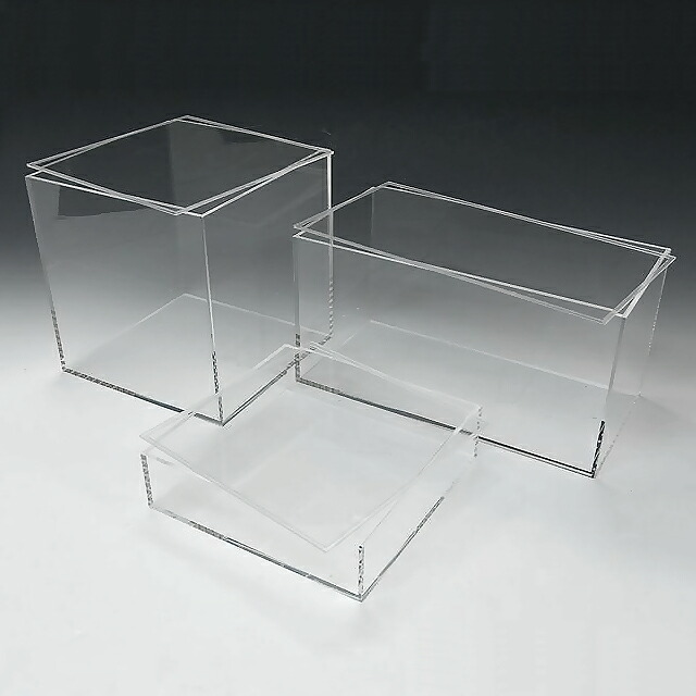 楽天市場】アクリルケース 透明 収納 BOX W450mm×H450mm×D300mm 4mm厚