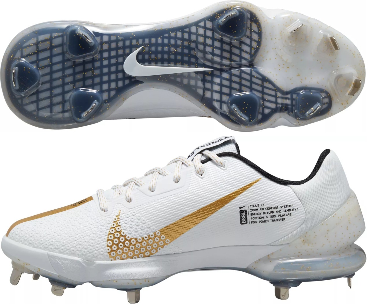 楽天市場】スパイク 野球 ローカット 金具 黒 軽量 ネイビー NIKE