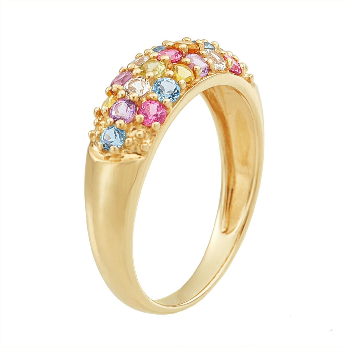楽天市場】K10イエローゴールドマルチストーンリング : ジュエリーツツミ