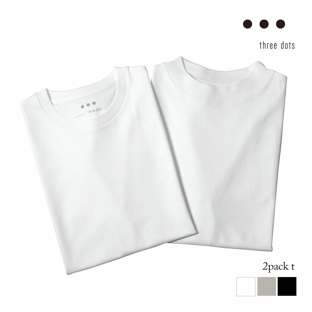 楽天市場】THREE DOTS スリードッツ 2パック tシャツ クルーネック