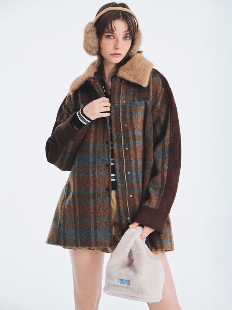 楽天市場】【SALE／30%OFF】2WAYエコファーカラーシャツコート FURFUR