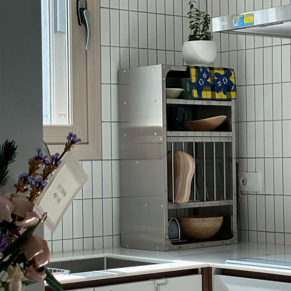 楽天市場】O'gre オグレ ステンレスキッチンラック 韓国インテリア 縦