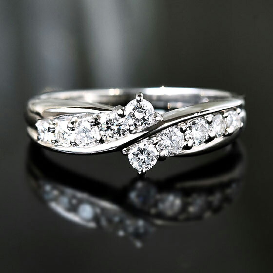 楽天市場】ダイヤモンド スイート10 リング K18 0.5ct 品質保証書付