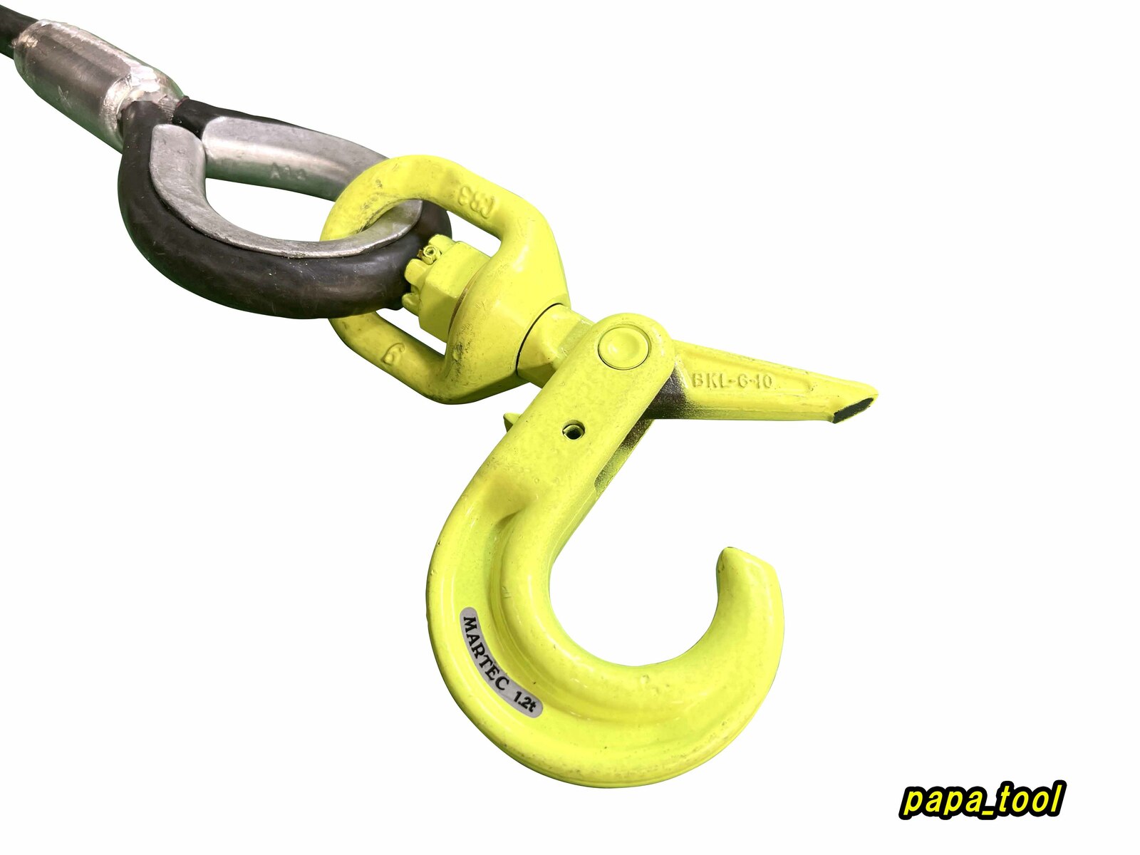 楽天市場】4点吊ワイヤー 12-14mm(4分)×3m スイベルフック マーテック